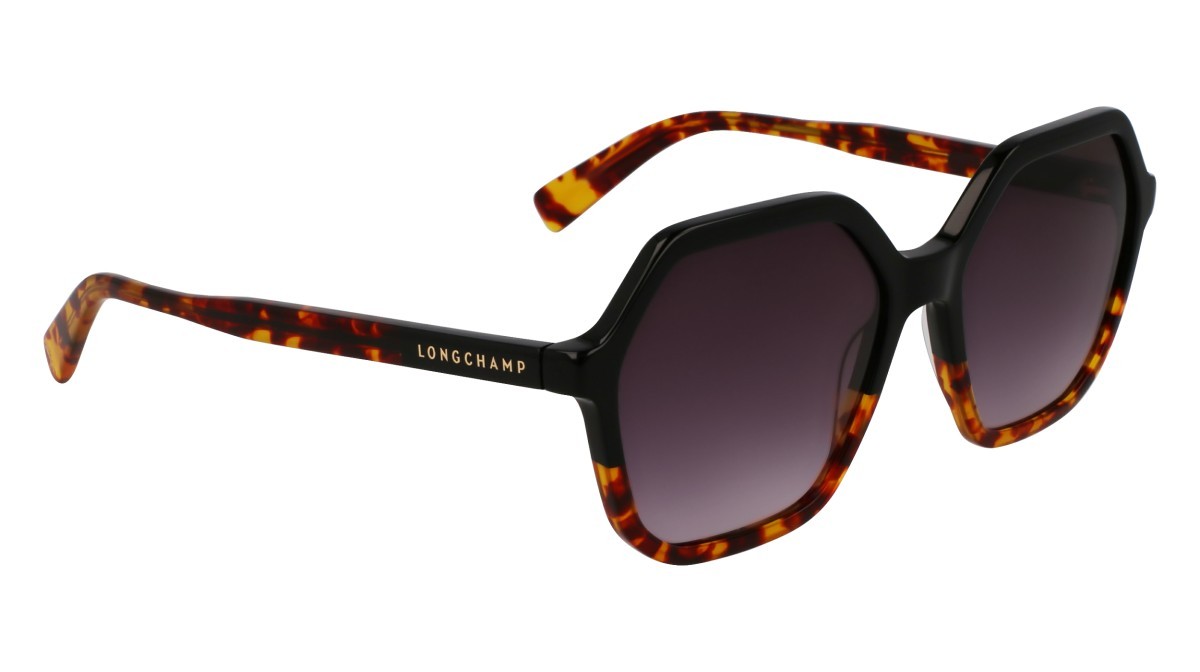 Occhiali da sole Longchamp LO760S N (011) colore black/havana forma rettangolare 