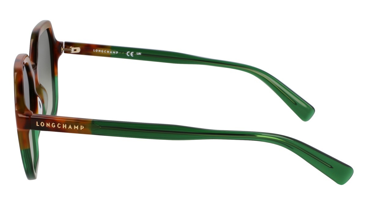 Sunglasses Longchamp LO760S N (263) color brown green havana/green shape rectangle 