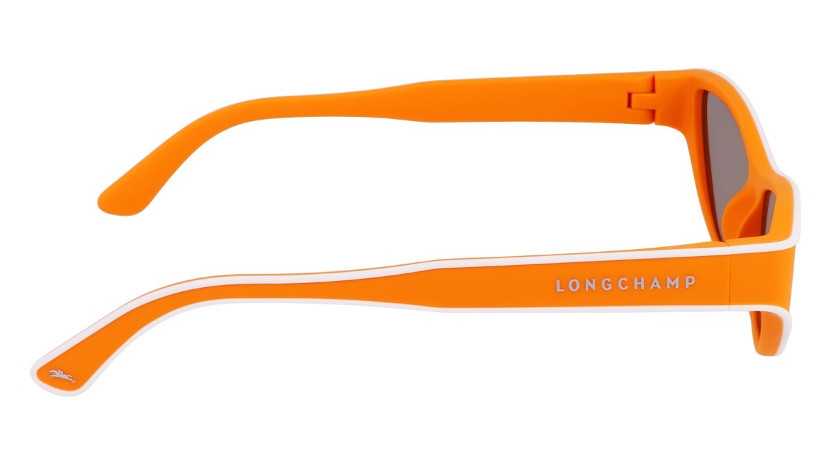Sonnenbrillen Longchamp LO761S (841) farbe matte orange form cat-eye gläser solid orange red mirror