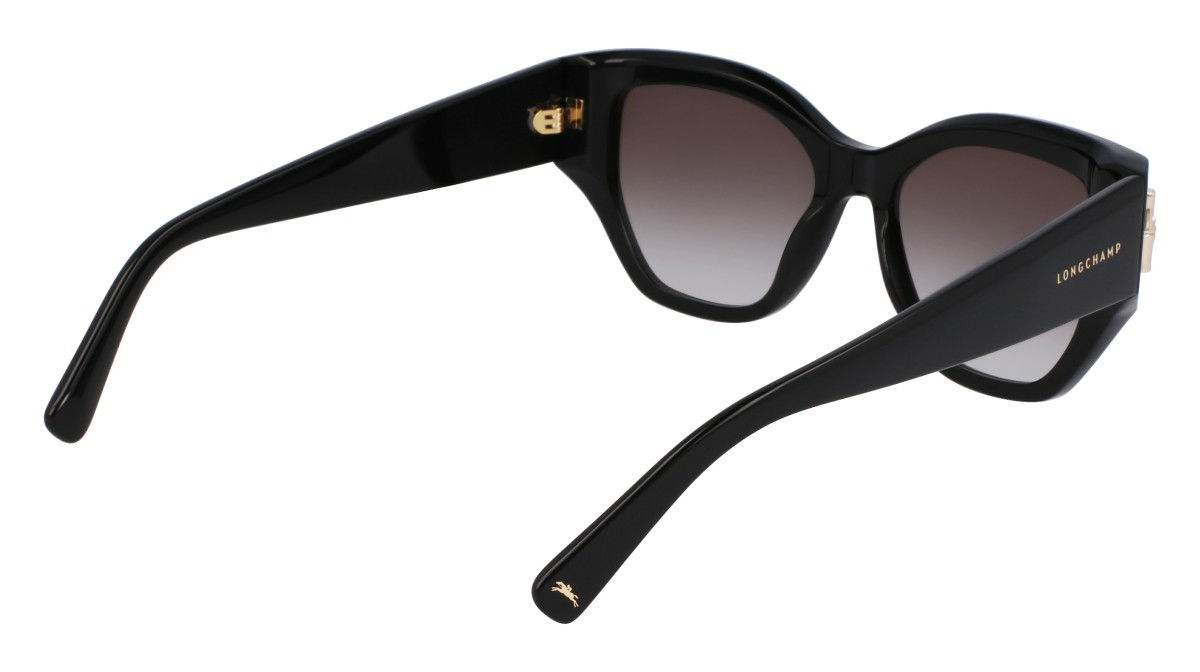 Occhiali da sole Longchamp LO764S (001) colore black forma farfalla lenti gradient grey