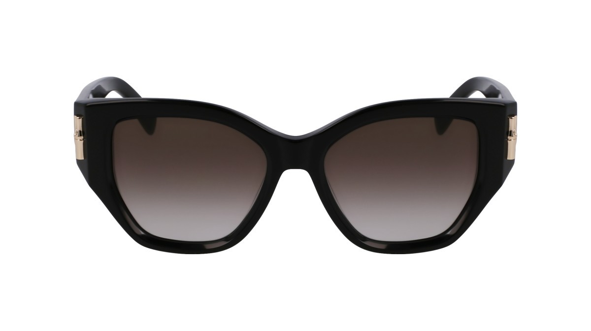 Occhiali da sole Longchamp LO764S (001) colore black forma farfalla lenti gradient grey