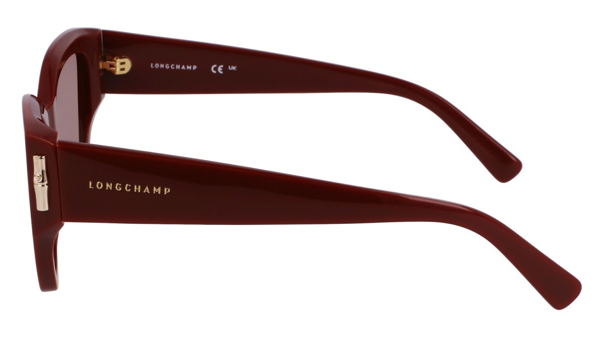 Occhiali da sole Longchamp LO764S (200) colore brown forma farfalla lenti gradient burgundy