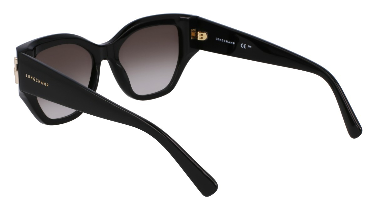 Occhiali da sole Longchamp LO764S N (001) colore black forma farfalla 