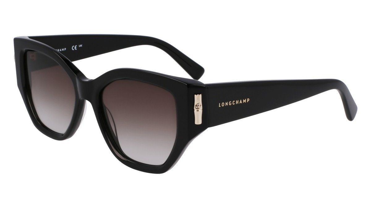 Occhiali da sole Longchamp LO764S N (001) colore black forma farfalla 