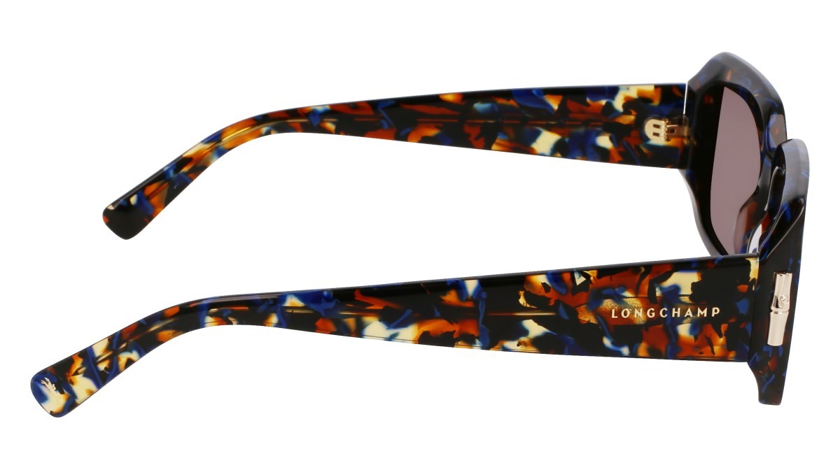 Sunglasses Longchamp LO765S N (431) color marble blue shape rectangle 