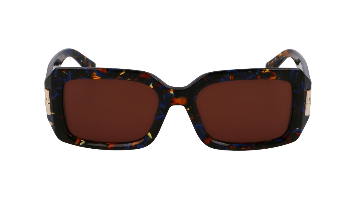 Sunglasses Longchamp LO765S N (431) color marble blue shape rectangle 