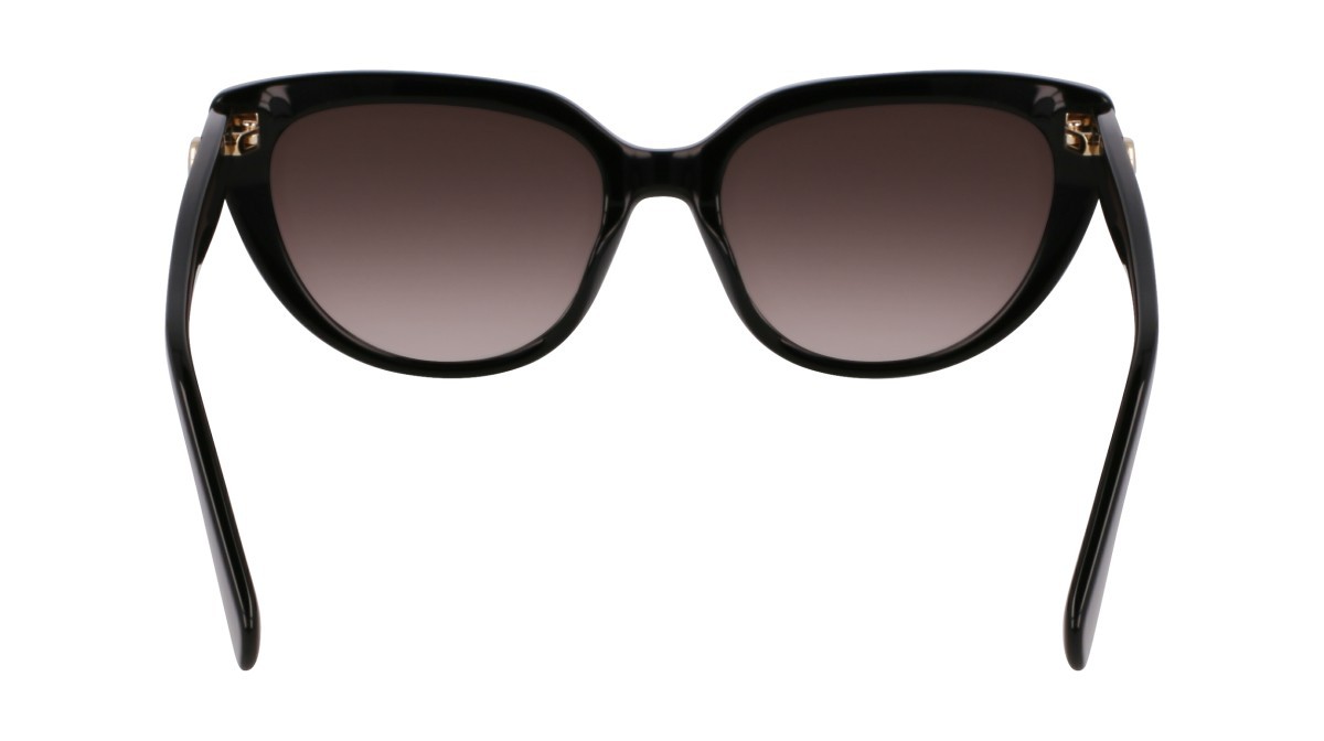 Occhiali da sole Longchamp LO766S (001) colore black forma cat eye lenti gradient grey