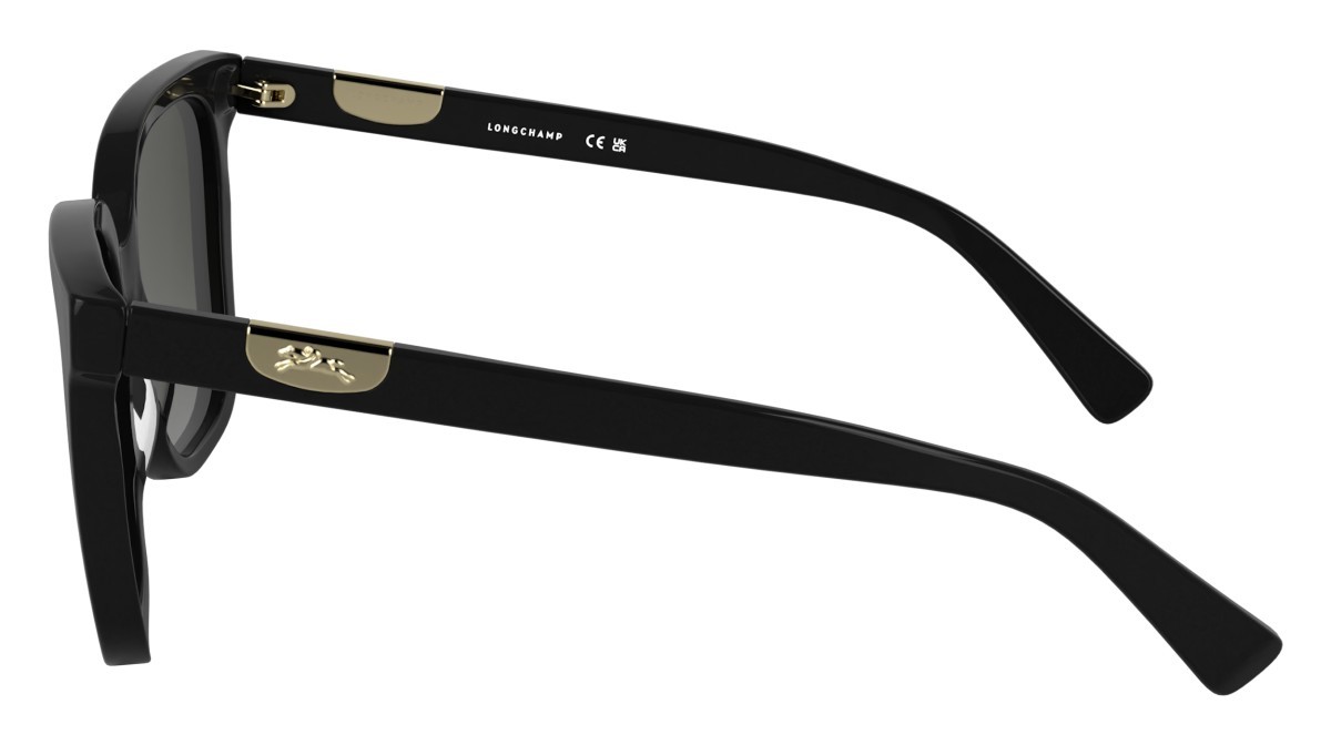Sunglasses Longchamp LO772S (001) color black shape butterfly lenses gradient grey
