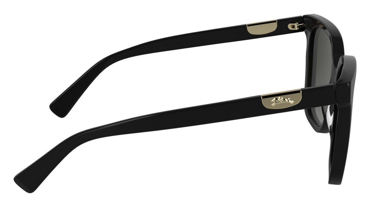 Sunglasses Longchamp LO772S (001) color black shape butterfly lenses gradient grey