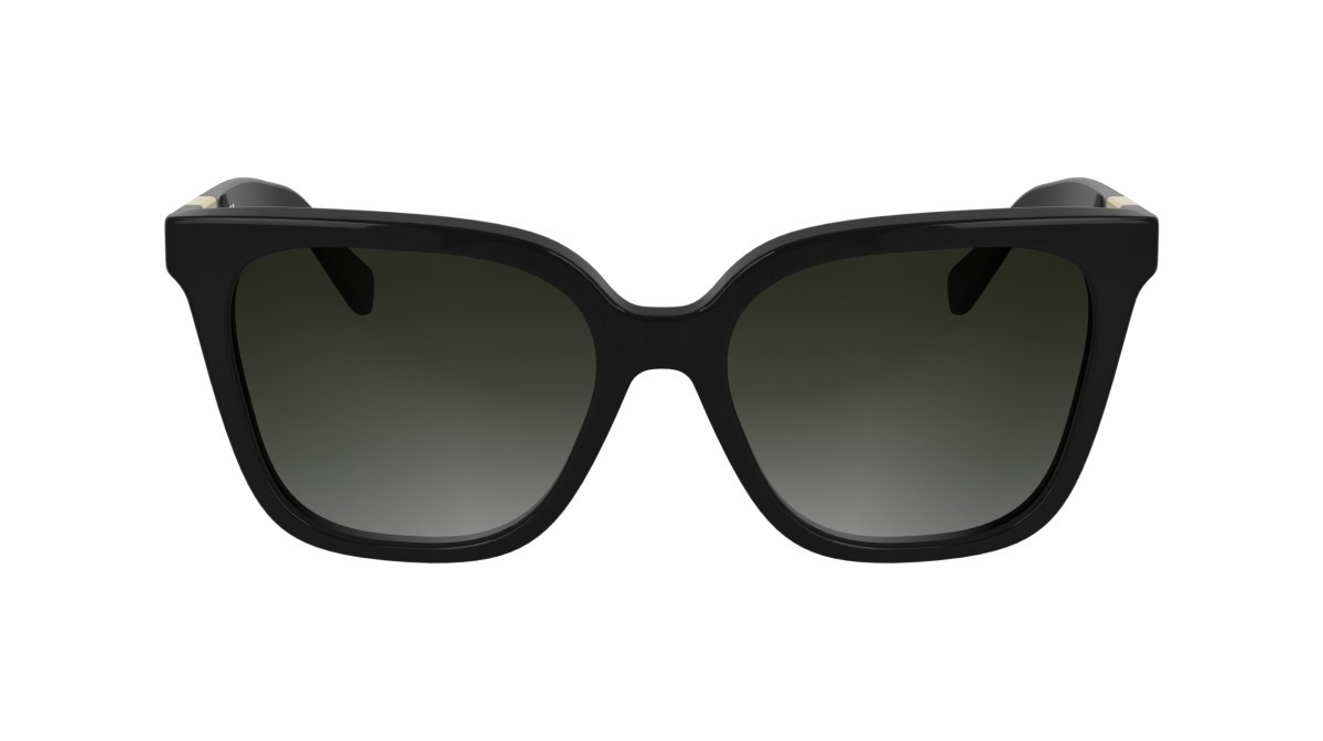 Sunglasses Longchamp LO772S (001) color black shape butterfly lenses gradient grey