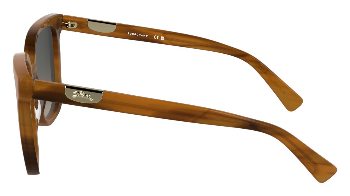 Sunglasses Longchamp LO772S N (211) color striped brown shape butterfly 