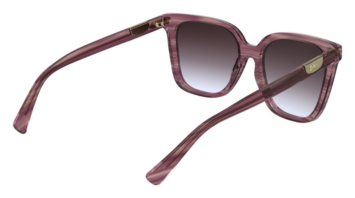 Occhiali da sole Longchamp LO772S N (503) colore striped purple forma farfalla 
