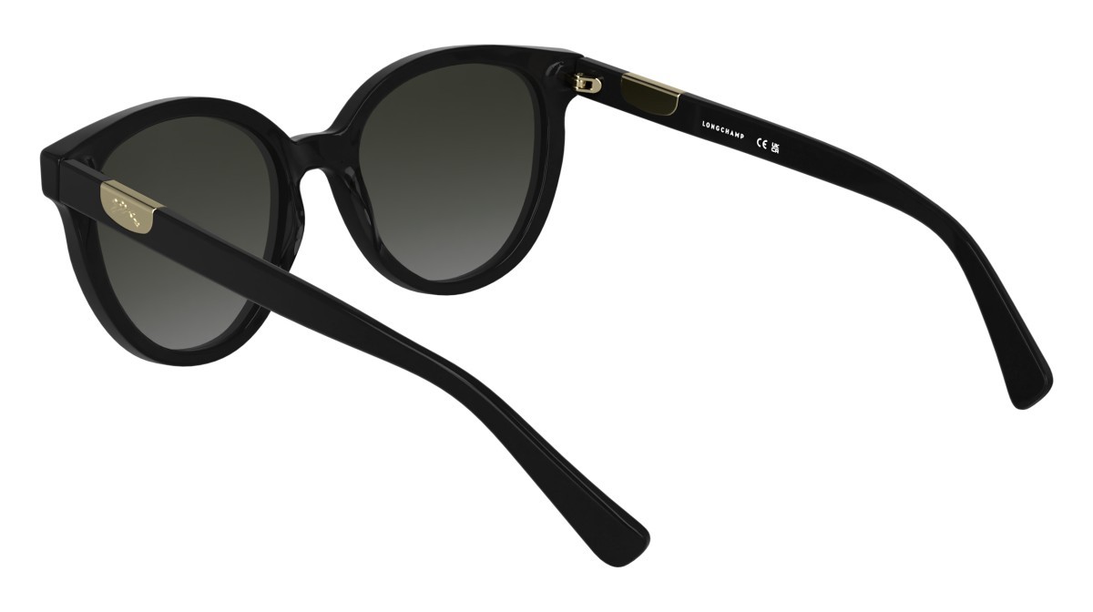 Occhiali da sole Longchamp LO773S (001) colore black forma rotondo lenti gradient grey