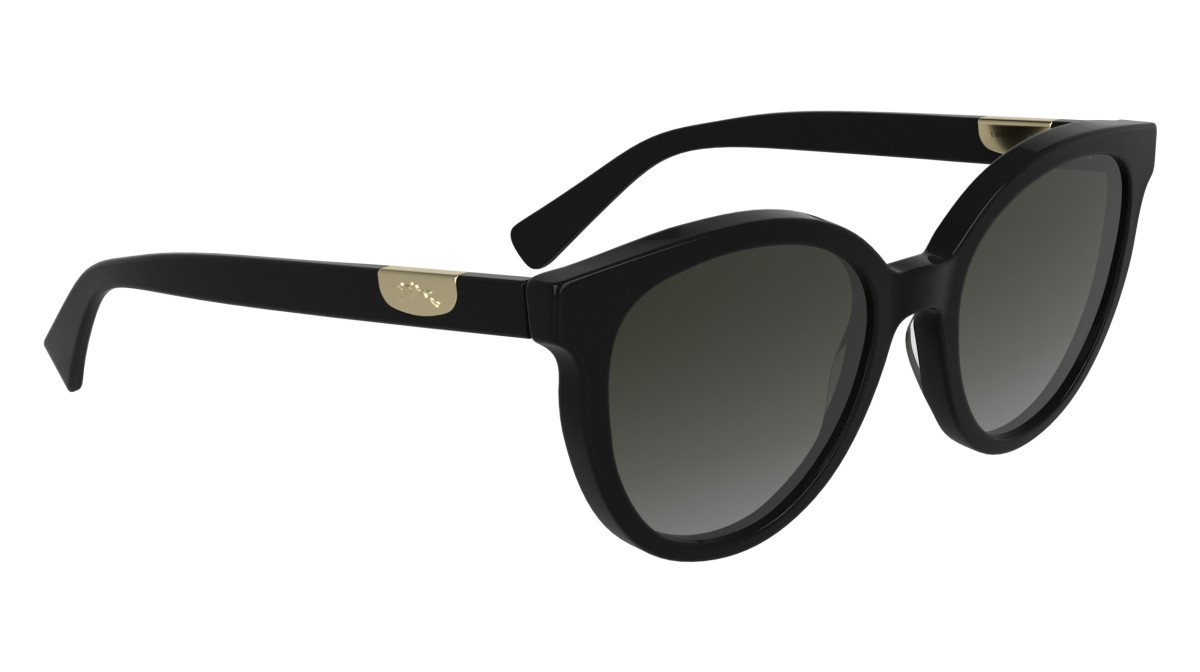 Occhiali da sole Longchamp LO773S (001) colore black forma rotondo lenti gradient grey