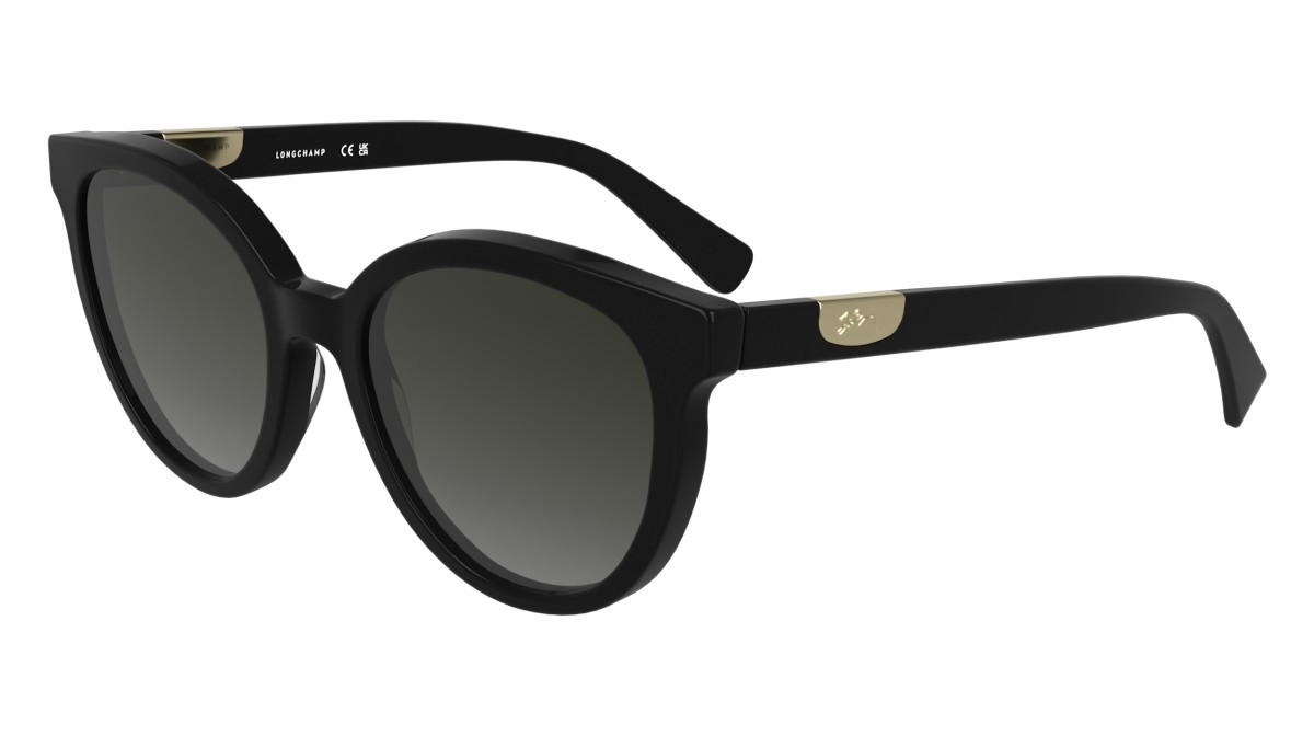Occhiali da sole Longchamp LO773S (001) colore black forma rotondo lenti gradient grey