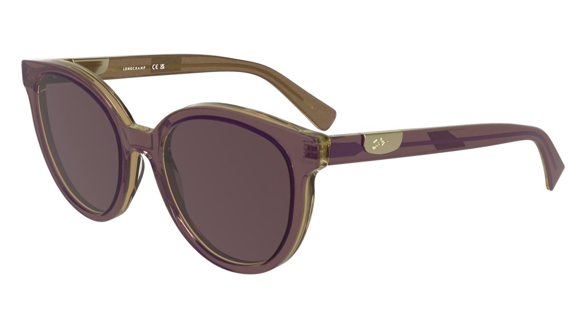 Occhiali da sole Longchamp LO773S N (506) colore glitter purple forma rotondo 