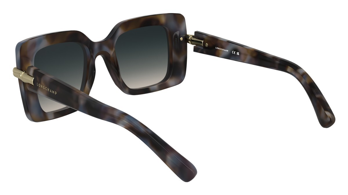 Occhiali da sole Longchamp LO776S N (430) colore blue havana forma rettangolare 