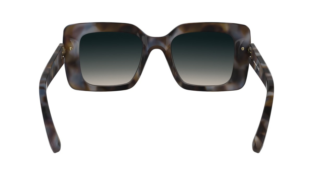 Occhiali da sole Longchamp LO776S N (430) colore blue havana forma rettangolare 