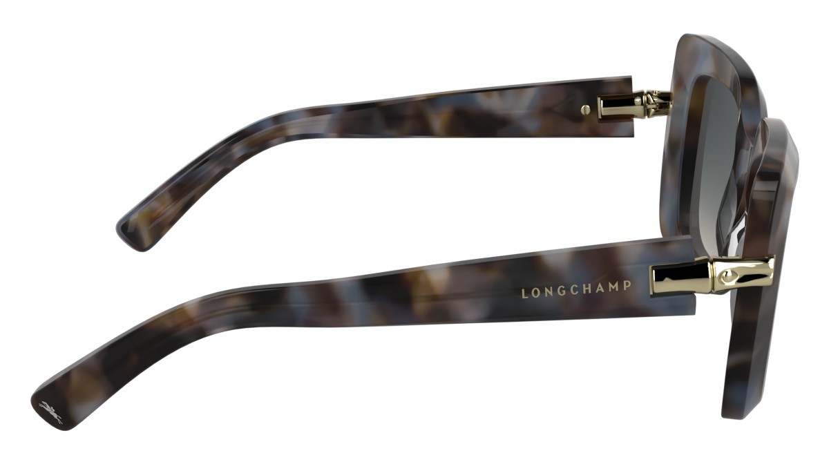 Occhiali da sole Longchamp LO776S N (430) colore blue havana forma rettangolare 