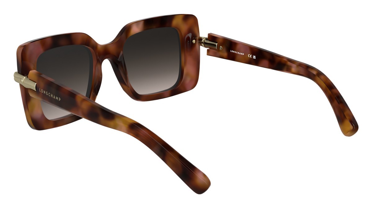 Sunglasses Longchamp LO776S N (690) color rose havana shape rectangle 