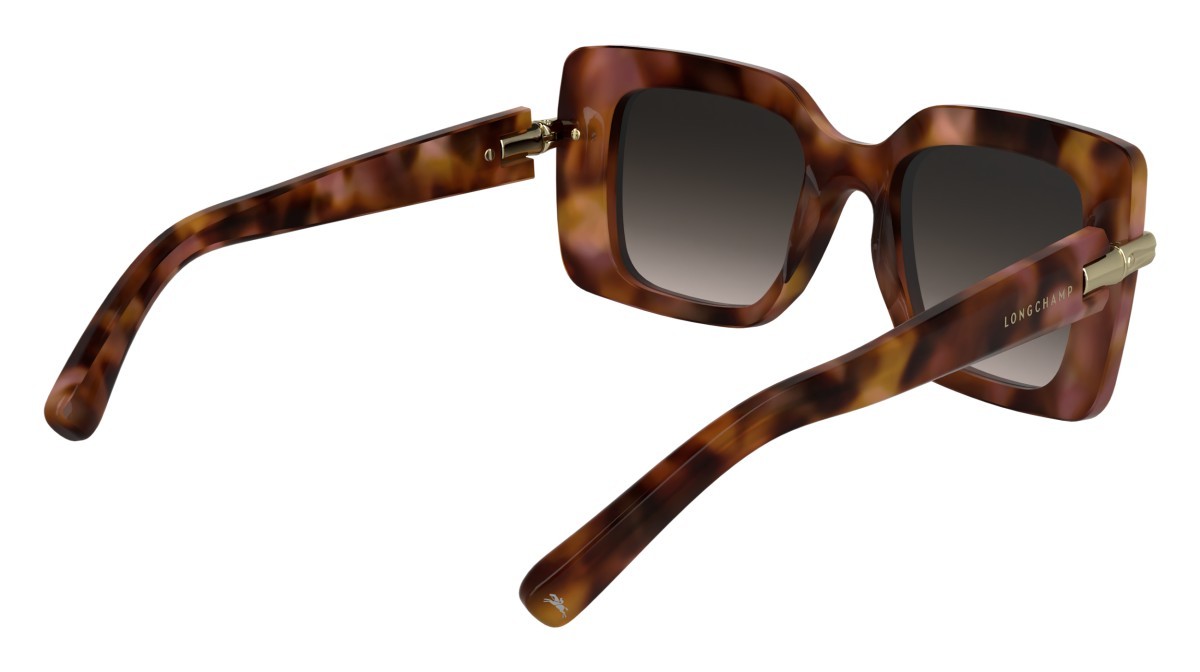 Sunglasses Longchamp LO776S N (690) color rose havana shape rectangle 