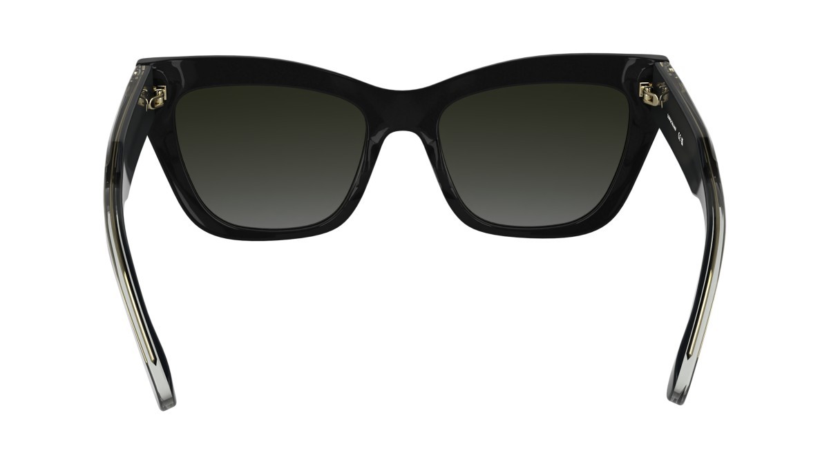 Occhiali da sole Longchamp LO777S (001) colore black forma cat eye lenti gradient grey