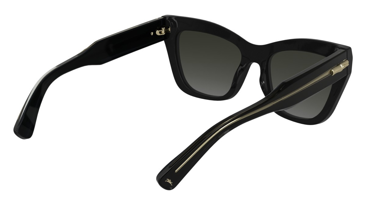 Occhiali da sole Longchamp LO777S (001) colore black forma cat eye lenti gradient grey