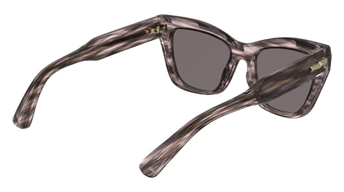 Occhiali da sole Longchamp LO777S (616) colore striped rose forma cat eye lenti solid smtruee