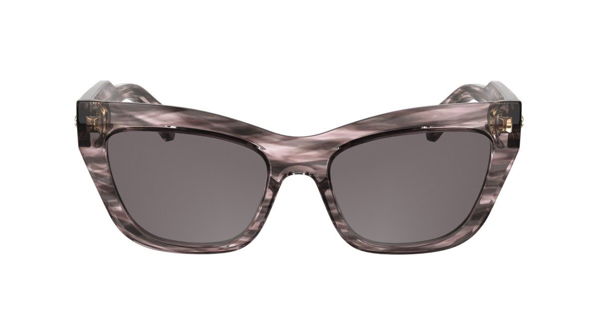 Occhiali da sole Longchamp LO777S N (616) colore striped rose forma cat eye 