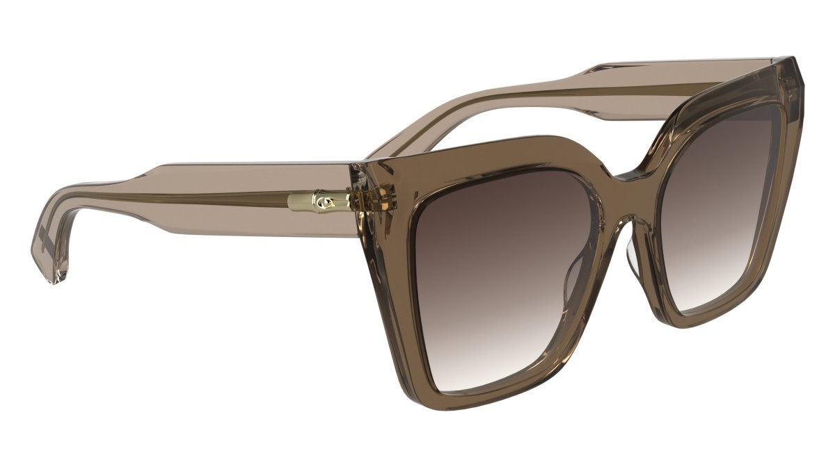 Occhiali da sole Longchamp LO778S (272) colore transparent nude forma farfalla lenti gradient burgundy