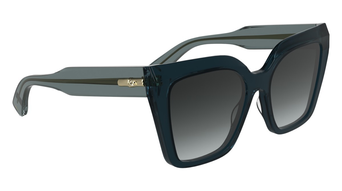 Occhiali da sole Longchamp LO778S (400) colore transparent blue forma farfalla lenti gradient smoke