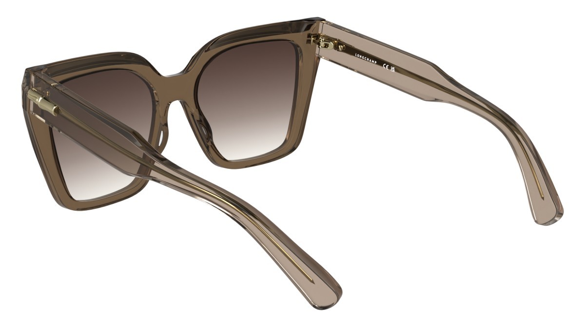 Occhiali da sole Longchamp LO778S N (272) colore transparent nude forma farfalla 