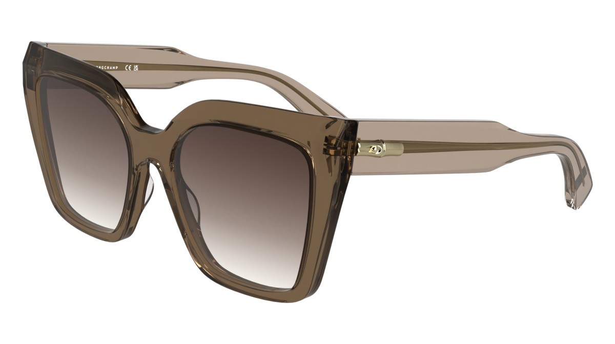 Occhiali da sole Longchamp LO778S N (272) colore transparent nude forma farfalla 