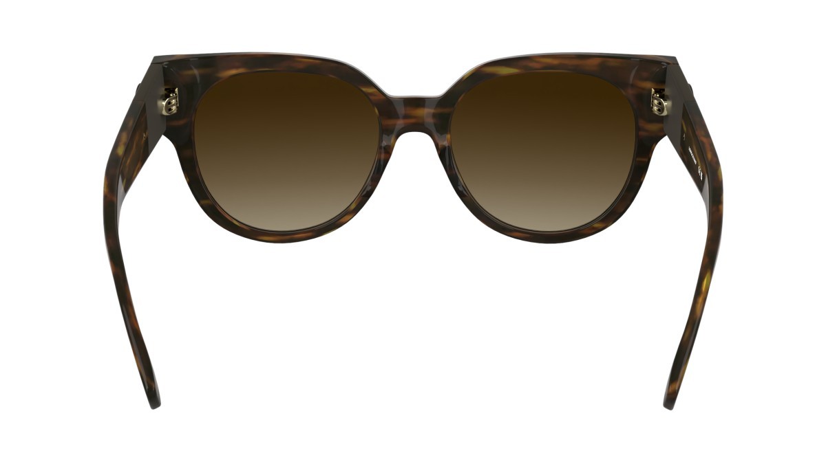 Occhiali da sole Longchamp LO779S N (211) colore striped brown forma rotondo 