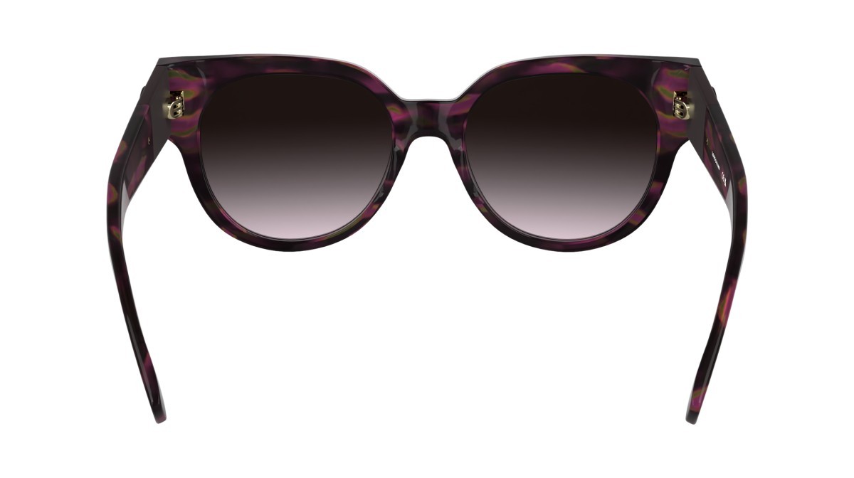 Occhiali da sole Longchamp LO779S N (234) colore textured brown/purple/rose forma rotondo 