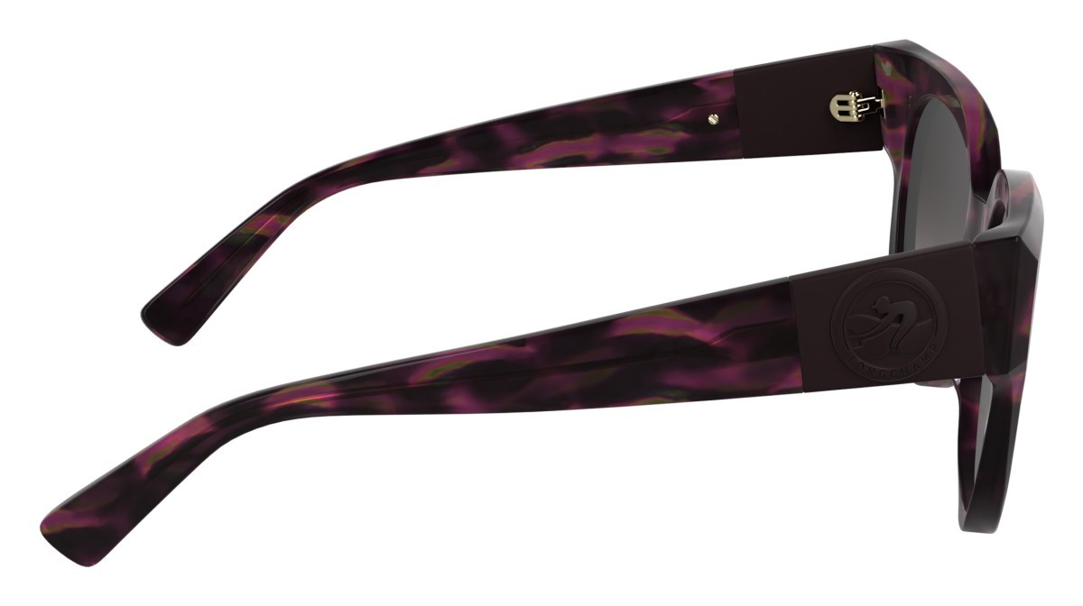 Occhiali da sole Longchamp LO779S N (234) colore textured brown/purple/rose forma rotondo 