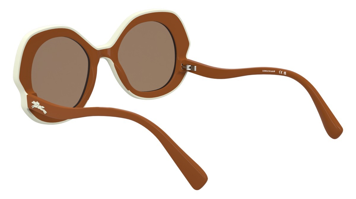 Occhiali da sole Longchamp LO780S (842) colore orange forma ovale lenti solid brown