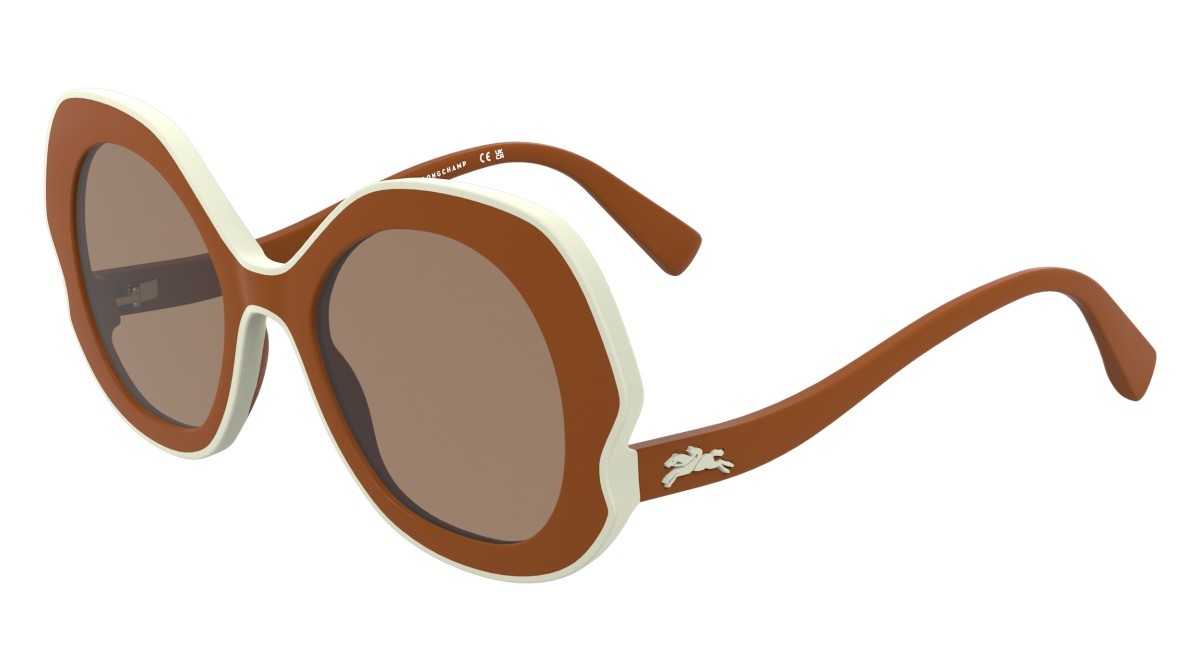 Occhiali da sole Longchamp LO780S (842) colore orange forma ovale lenti solid brown
