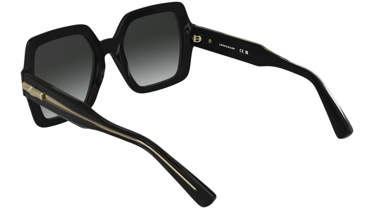 Occhiali da sole Longchamp LO790S (001) colore black forma quadrato lenti gradient grey