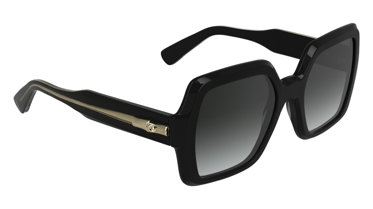 Occhiali da sole Longchamp LO790S (001) colore black forma quadrato lenti gradient grey