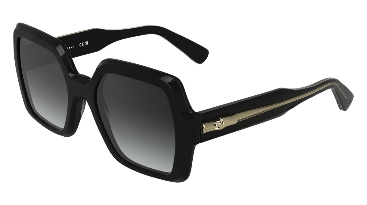 Occhiali da sole Longchamp LO790S (001) colore black forma quadrato lenti gradient grey