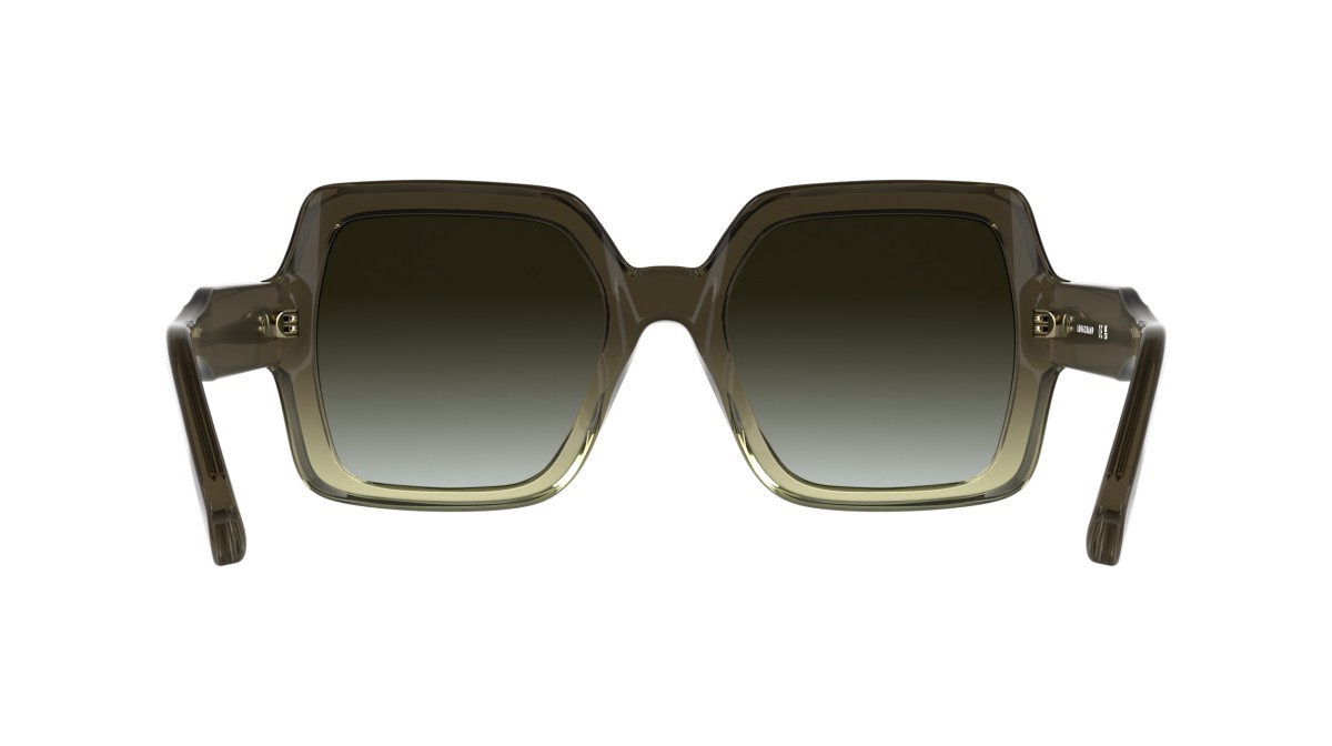 Occhiali da sole Longchamp LO790S (207) colore transparent gradient brown/yel forma quadrato lenti gradient khaki