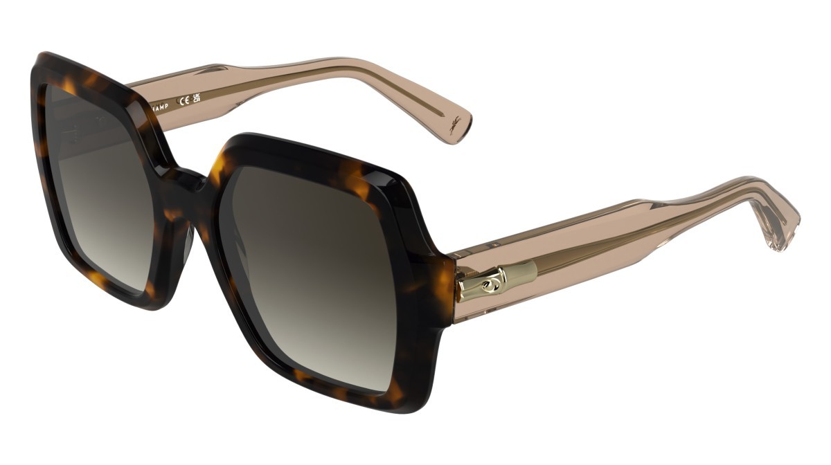 Sunglasses Longchamp LO790S (231) color brown havana shape square lenses gradient brown