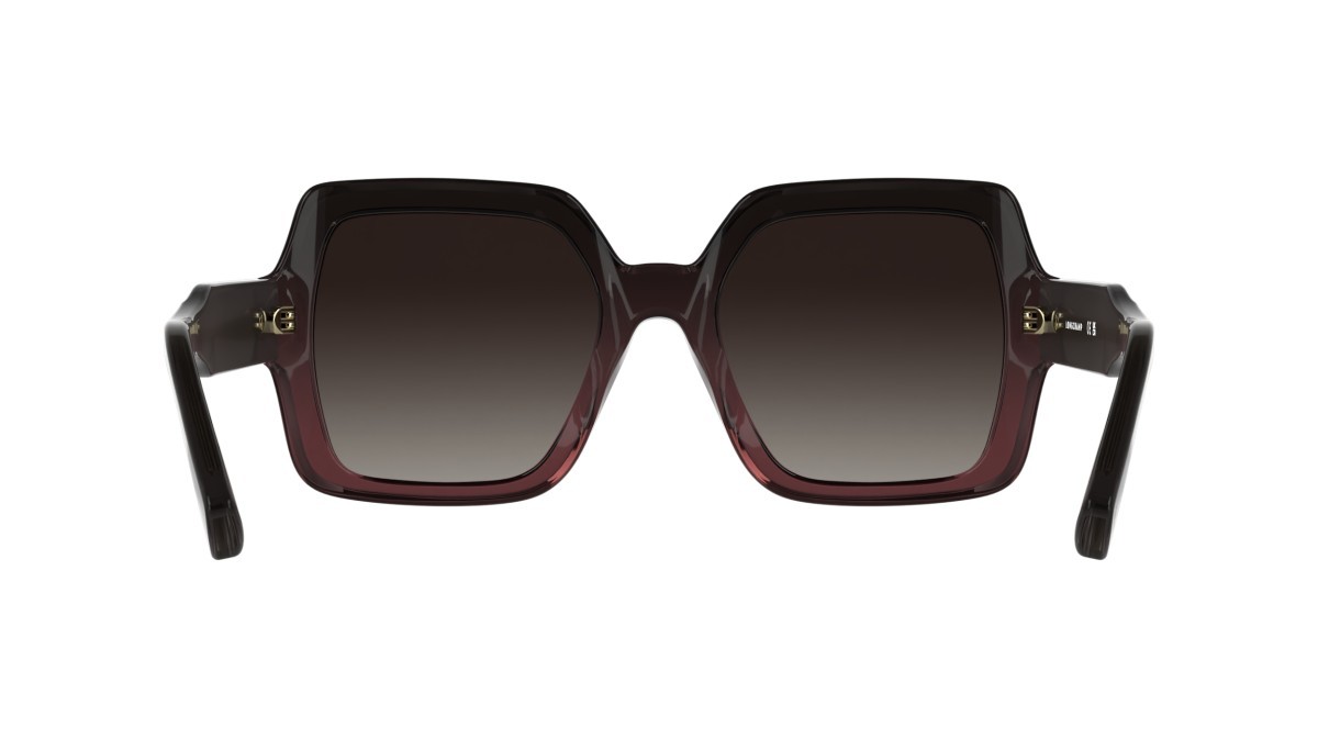 Occhiali da sole Longchamp LO790S (604) colore transparent gradient burgundy forma quadrato lenti gradient burgundy