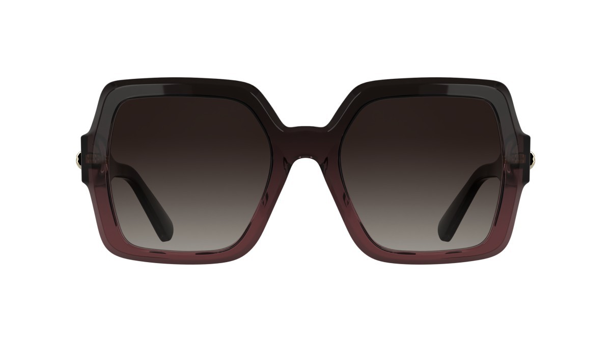 Occhiali da sole Longchamp LO790S (604) colore transparent gradient burgundy forma quadrato lenti gradient burgundy