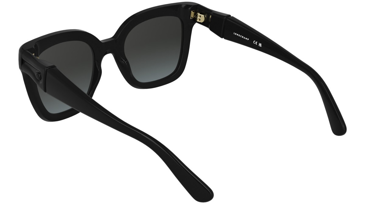 Occhiali da sole Longchamp LO793S (001) colore black forma rettangolare lenti gradient grey