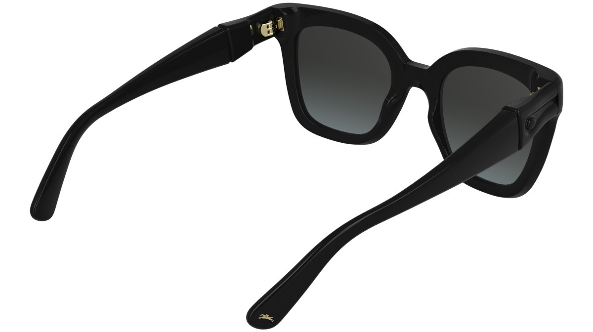 Occhiali da sole Longchamp LO793S (001) colore black forma rettangolare lenti gradient grey