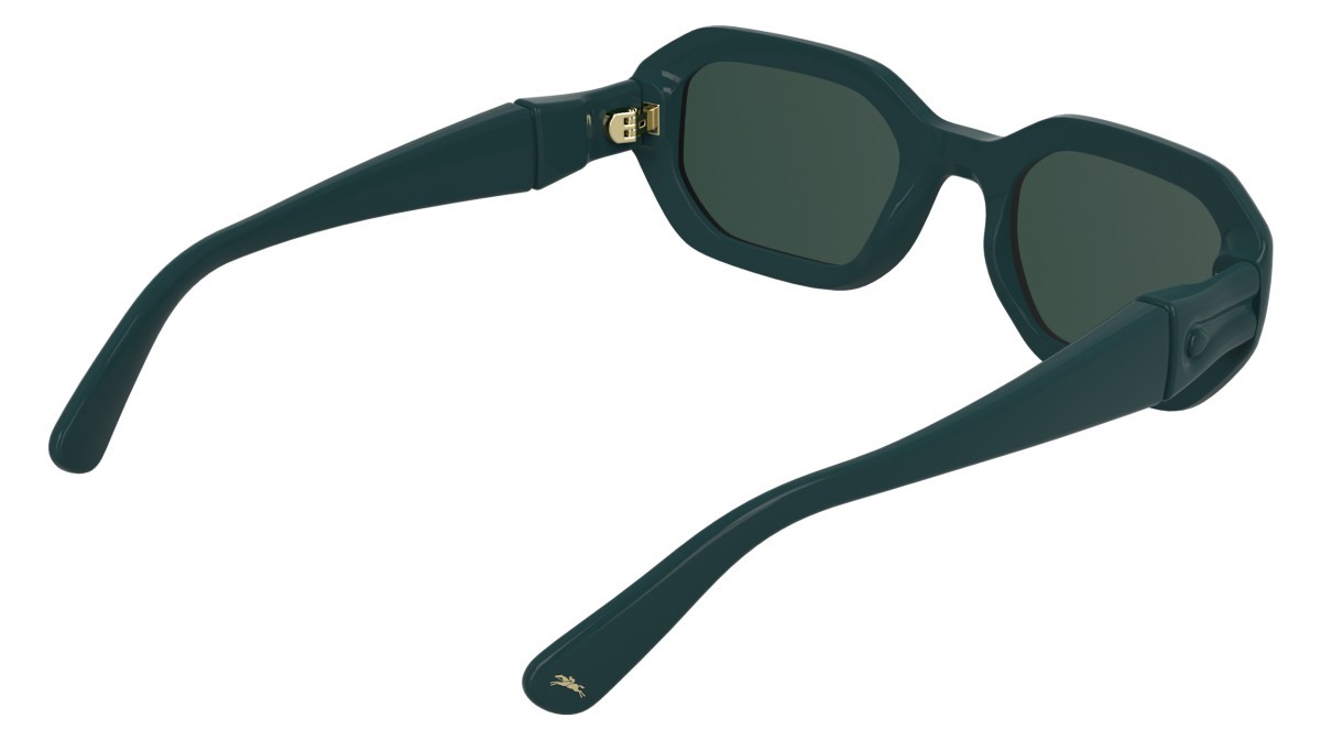 Sunglasses Longchamp LO794S (303) color green shape rectangle lenses solid green