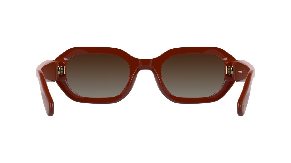 Sunglasses Longchamp LO794S (847) color brick shape rectangle lenses gradient brick grey