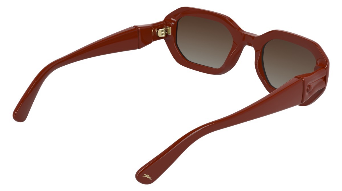 Sunglasses Longchamp LO794S (847) color brick shape rectangle lenses gradient brick grey
